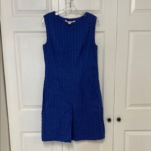 NWT DVF Blue Sleeveless Dress